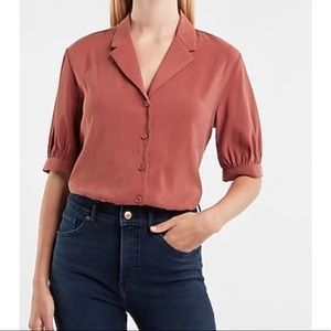 Thong bodysuit blouse NWOT